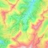 Топографическая карта Adelboden, высота, рельеф