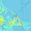 Топографическая карта Usedom, высота, рельеф