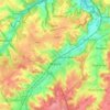Топографическая карта Wavre, высота, рельеф