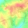 Топографическая карта сельское поселение Юбилейное, высота, рельеф