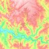 Топографическая карта Губерлинские горы, высота, рельеф