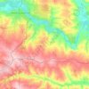 Топографическая карта Богдановское сельское поселение, высота, рельеф
