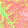 Топографическая карта Чернский район, высота, рельеф