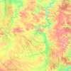 Топографическая карта Куйтунский район, высота, рельеф