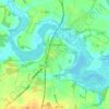 Топографическая карта Wroxham, высота, рельеф