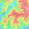Топографическая карта Шишли, высота, рельеф