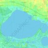 Топографическая карта Lake Pontchartrain, высота, рельеф
