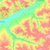 Топографическая карта Стригуновское сельское поселение, высота, рельеф
