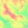 Топографическая карта Los Monegros, высота, рельеф