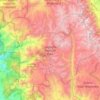 Топографическая карта Sequoia National Park, высота, рельеф
