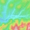 Топографическая карта Тешебс, высота, рельеф