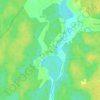 Топографическая карта Быховцы, высота, рельеф