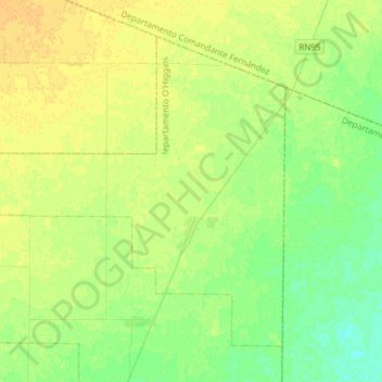 Топографическая карта Municipio de La Tigra, высота, рельеф
