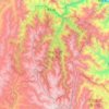 Топографическая карта Jiuzhai Valley National Park, высота, рельеф