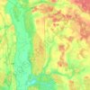 Топографическая карта Сидоровичский сельский Совет, высота, рельеф