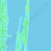 Топографическая карта South Palm Beach, высота, рельеф