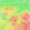 Топографическая карта Раздольевское сельское поселение, высота, рельеф
