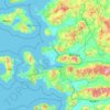 Топографическая карта Izmir, высота, рельеф