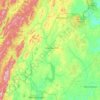 Топографическая карта Верхнеуральский район, высота, рельеф