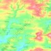Топографическая карта Cheriton Fitzpaine, высота, рельеф