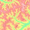 Топографическая карта Ломовское сельское поселение, высота, рельеф