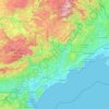Топографическая карта Hérault, высота, рельеф