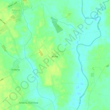 Топографическая карта Holme, высота, рельеф