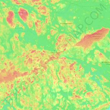 Топографическая карта Савитайпале, высота, рельеф