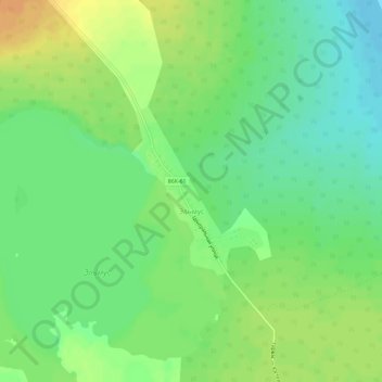 Топографическая карта Эльмус, высота, рельеф