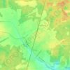 Топографическая карта Ельск, высота, рельеф