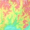 Топографическая карта Рыбная, высота, рельеф
