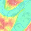 Топографическая карта Кусекеевский сельсовет, высота, рельеф