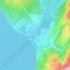 Топографическая карта Дивноморское, высота, рельеф