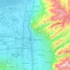 Топографическая карта Солт-Лейк-Сити, высота, рельеф