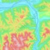 Топографическая карта Татауровское сельское поселение, высота, рельеф