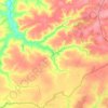 Топографическая карта Сеньковское сельское поселение, высота, рельеф