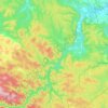 Топографическая карта Шаманское сельское поселение, высота, рельеф