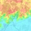 Топографическая карта Orlestone, высота, рельеф