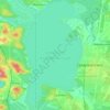 Топографическая карта Исетское водохранилище, высота, рельеф