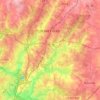 Топографическая карта Wake Forest, высота, рельеф