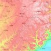 Топографическая карта 陵川县, высота, рельеф