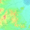 Топографическая карта Хорольский муниципальный округ, высота, рельеф