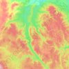 Топографическая карта Заповедник «Малая Сосьва», высота, рельеф