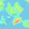 Топографическая карта Pulau Bacan, высота, рельеф