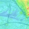 Топографическая карта Docklands, высота, рельеф