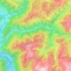 Топографическая карта Le Doron, высота, рельеф