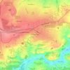 Топографическая карта Перевальск, высота, рельеф