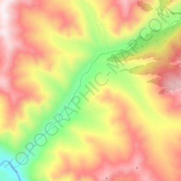 Топографическая карта Паспарта, высота, рельеф