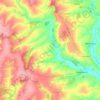 Топографическая карта Альдермышское сельское поселение, высота, рельеф