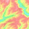 Топографическая карта Петровское сельское поселение, высота, рельеф